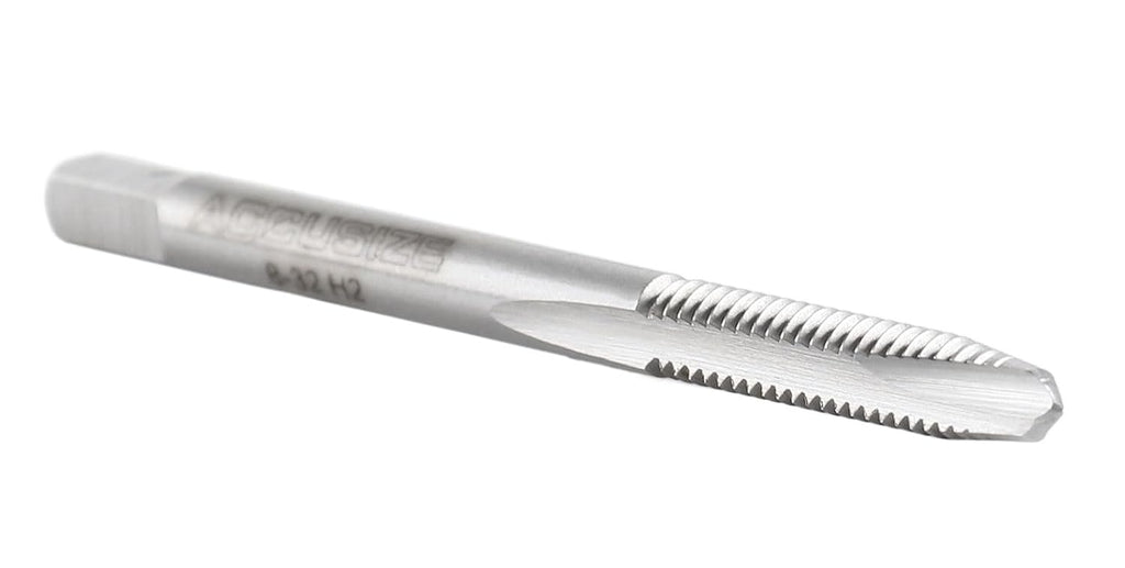 Accusize Spiral Point Tap 8-32NC H2 HSS 2-Flute, 10 Pc Set