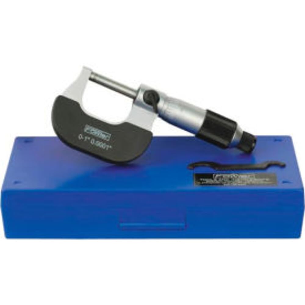 Fowler 52-229-201-0 Swiss Style Outside Micrometer with 0-1" Measuring Range