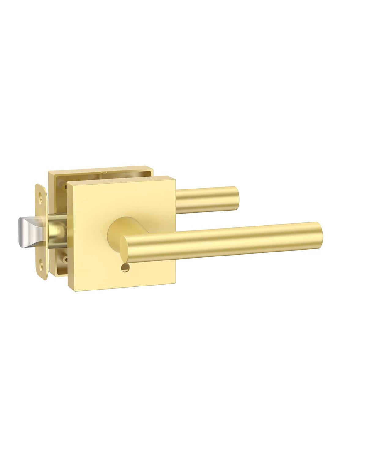 1 Pack Brushed Gold Privacy Interior Door Handles