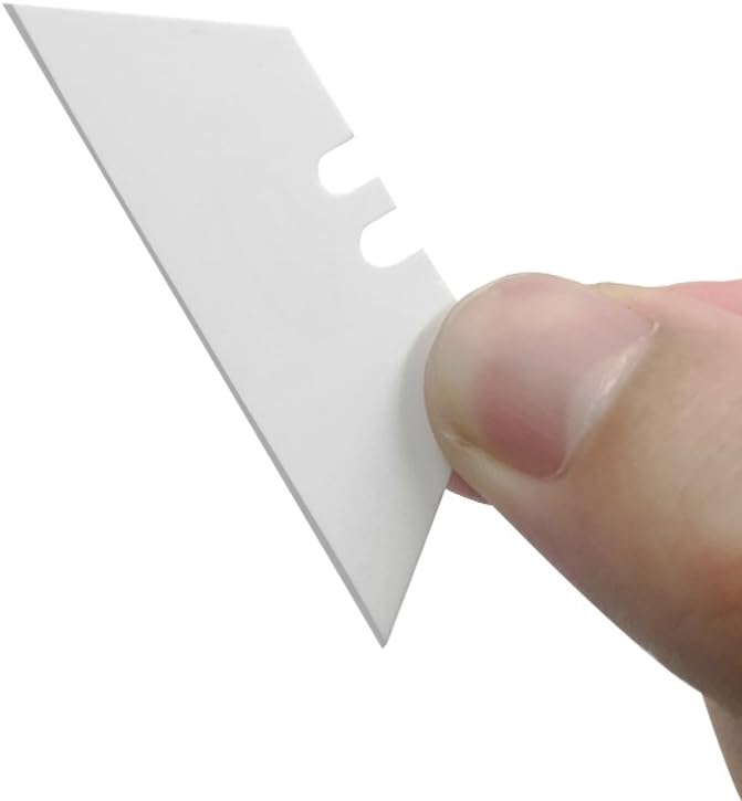 Zirconia Ceramic Utility Knife Blades 6 Pcs,Sharp&Rustproof