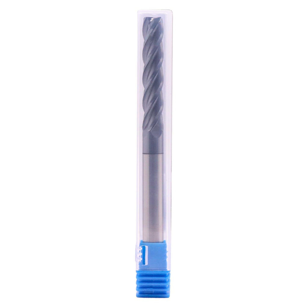 5/16" 4 Flute Solid Carbide Long Square End Mill, 4" OAL, AlTiN Coated