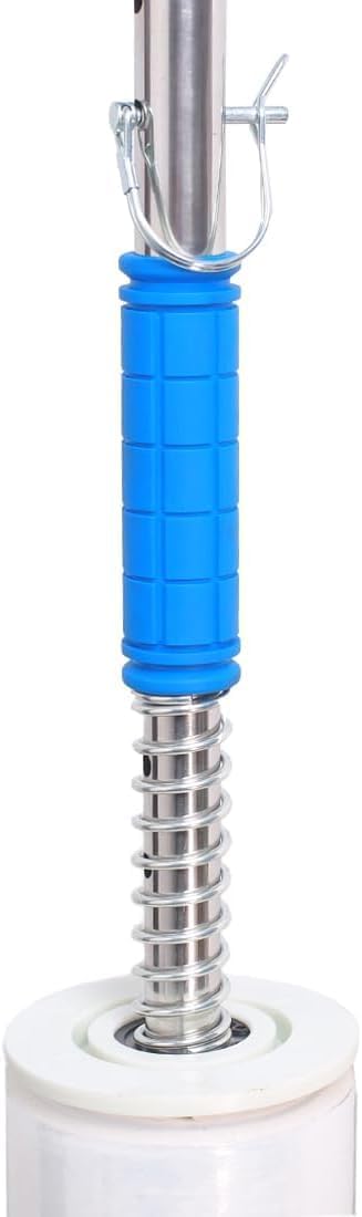 Long Handle Pallet Stretch Wrap Dispenser, Stretch Film Packing Machine Shrink Wrap Dispenser Holder, for Film Width
