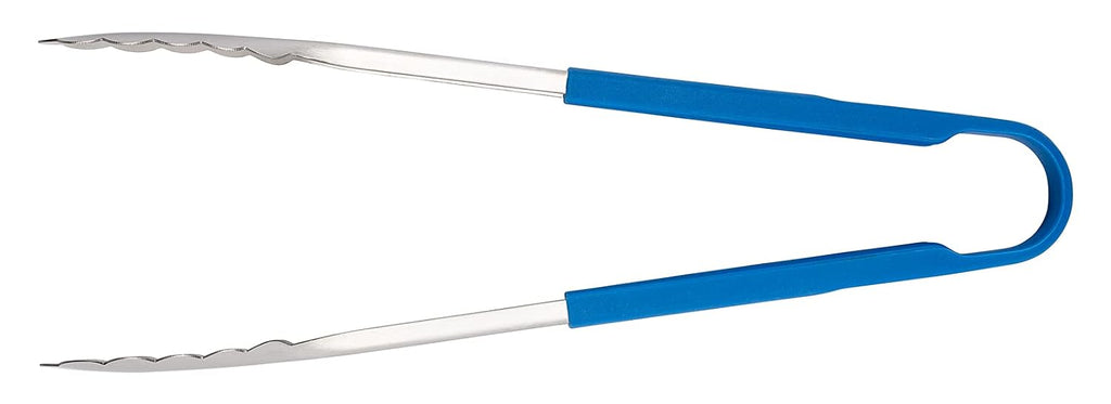 Russell 91510 Utility Tongs 12", Heavy Duty Blue Silicone Handle
