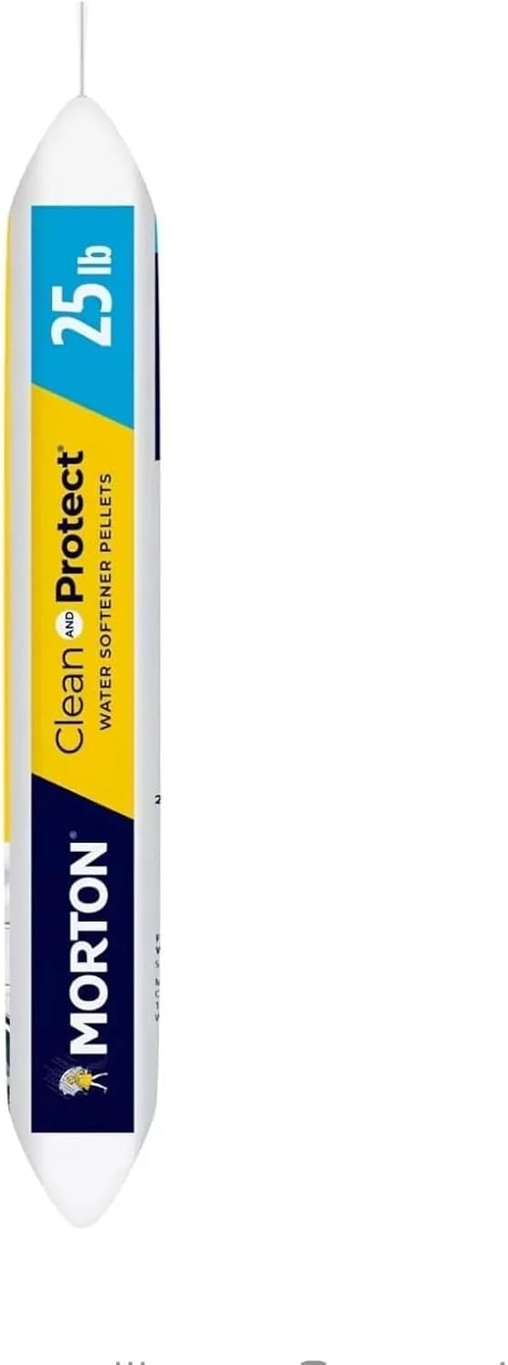 (3Pack) - 25lb Bags Morton Clean and Protect Water Softener Salt, Easy-Carry, Senior-Friendly, Lightweight