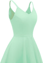 Women's Vintage Spaghetti Strap Cocktail Dresses