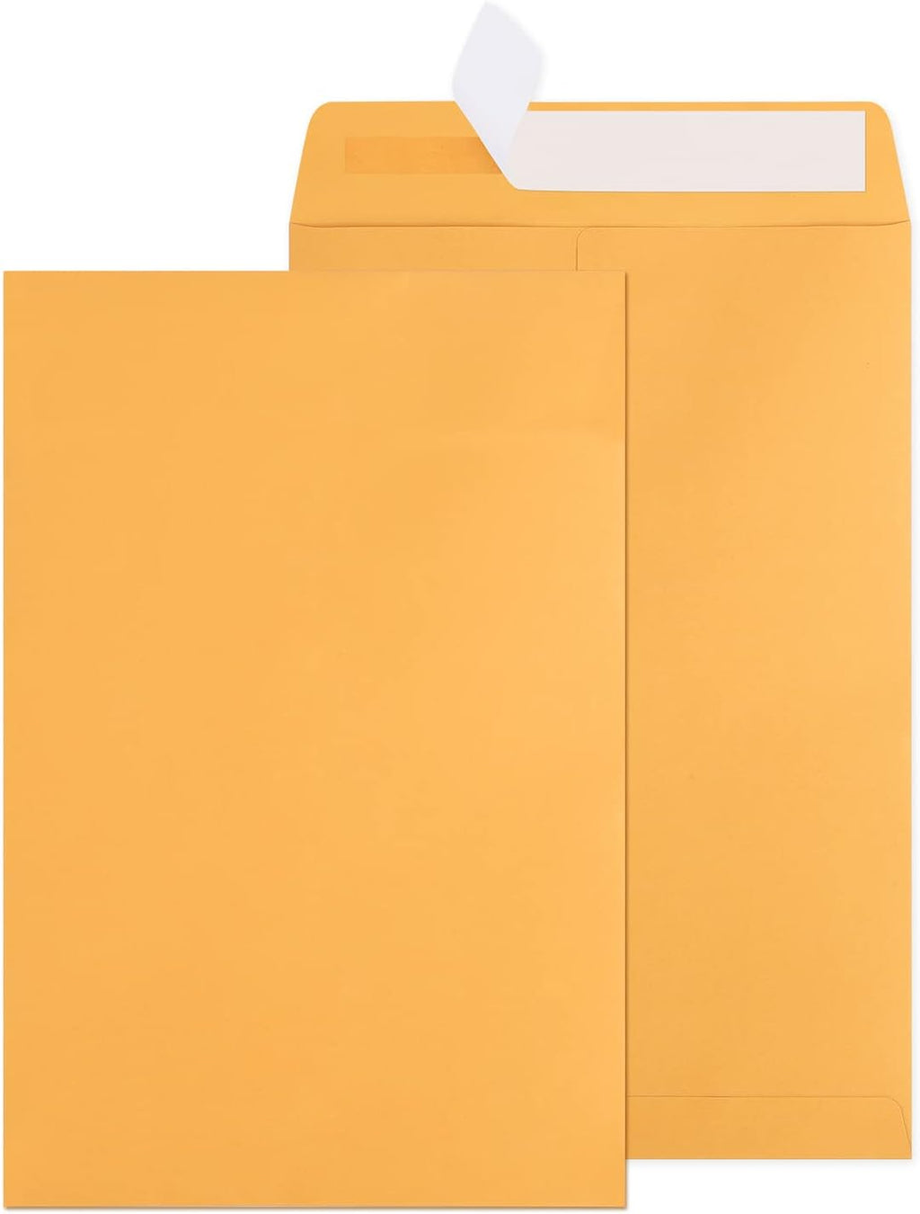 6x9 Catalog Envelopes 300 Pack Small Envelopes Brown Kraft Self Seal Security Mailing Envelopes for Documents, Cards
