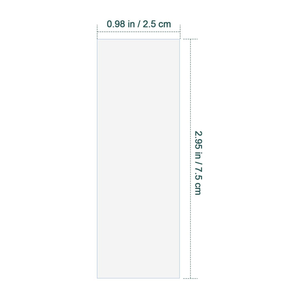 Plastic Microscope Slides Transparent Disposable 100 pcs
