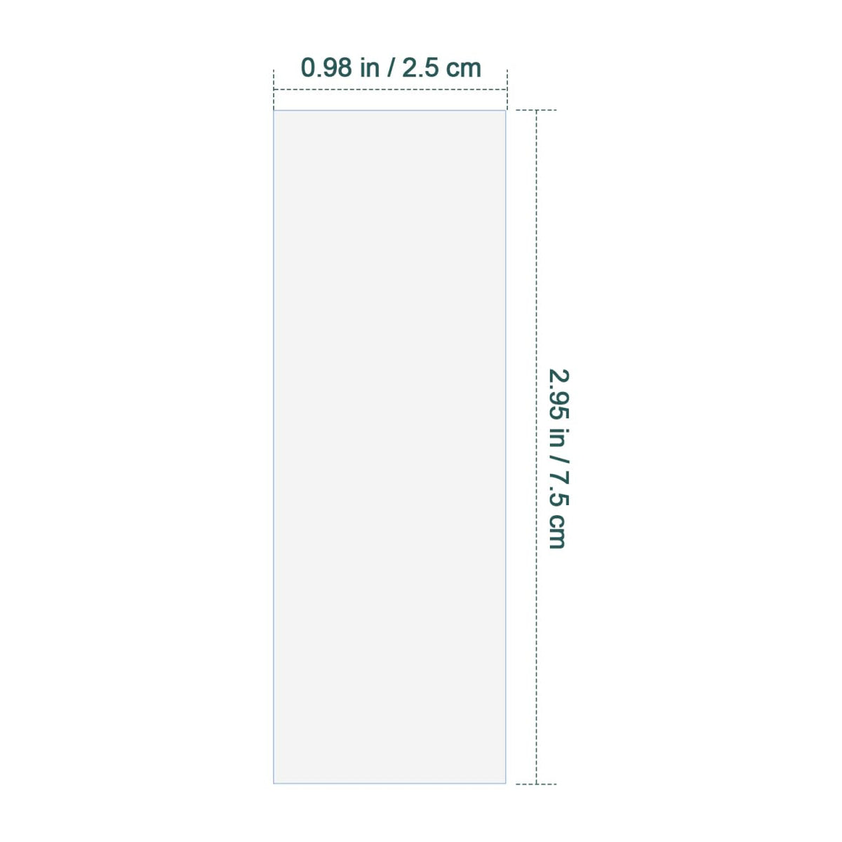 Plastic Microscope Slides Transparent Disposable 100 pcs