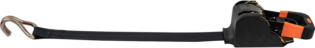 Buyers Products 5483106 Spring Retracting Ratchet Tie Down with Double J Hook, 8 in Retractable Ratchet Straps for