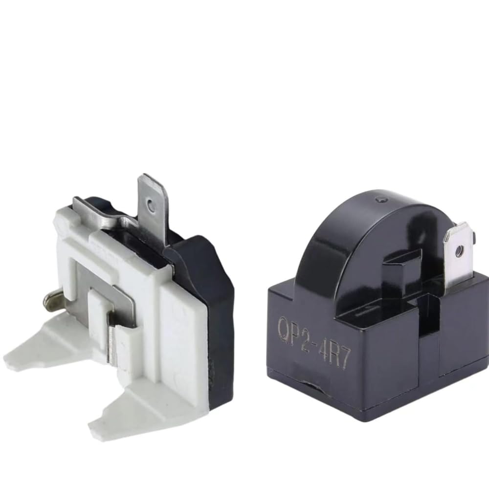 QP2-4R7 1Pin 4.7 Ohm Refrigerator Start Relay & Protector 1/2HP | Compatible With Most Mini Refrigerators Beverage