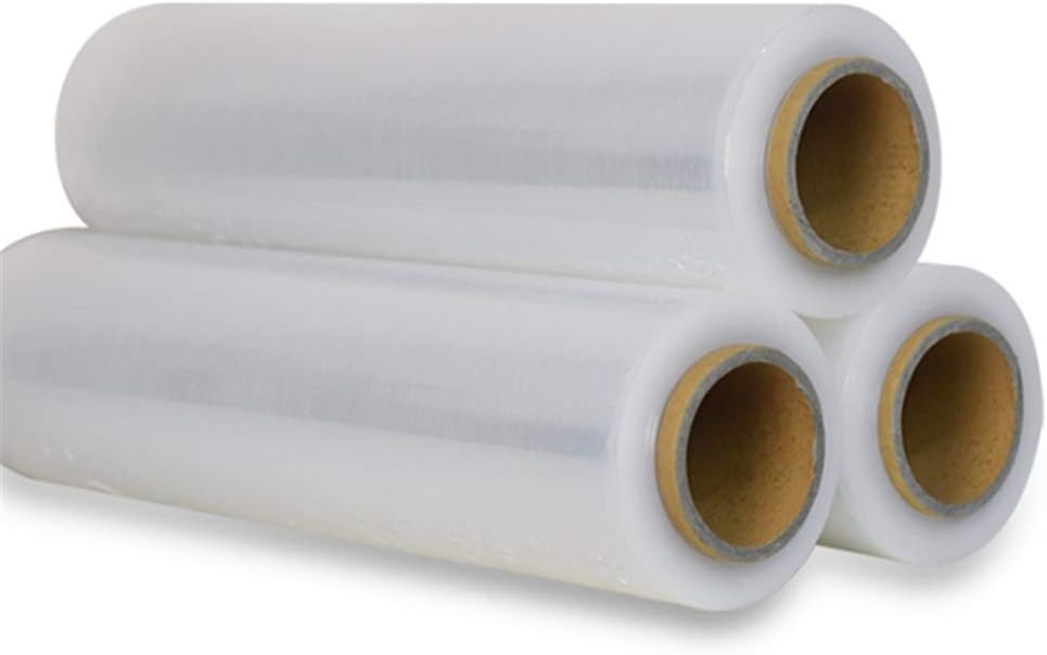 18" x 1500' 80 Gauge 4 Rolls Pallet Wrap Stretch Film Hand Shrink Wrap 1500FT