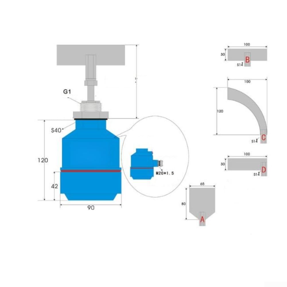 Industrial Rotary Paddle Level Sensor 220V AC