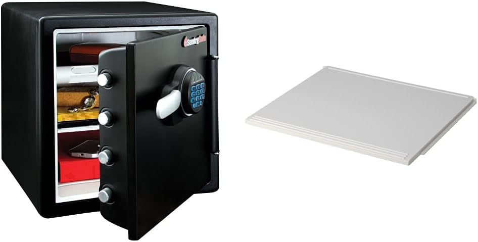 Fireproof and Waterproof Steel Home Safe with Digital Keypad Lock & Shelf Insert for SFW082 and SFW123 Fireproof and