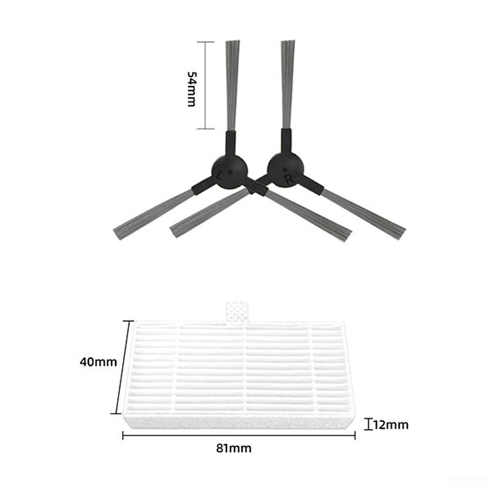 Robot Vacuum Replacement Filter Side Brush For MAMNV BR150/BR151 For GTTVO BR150
