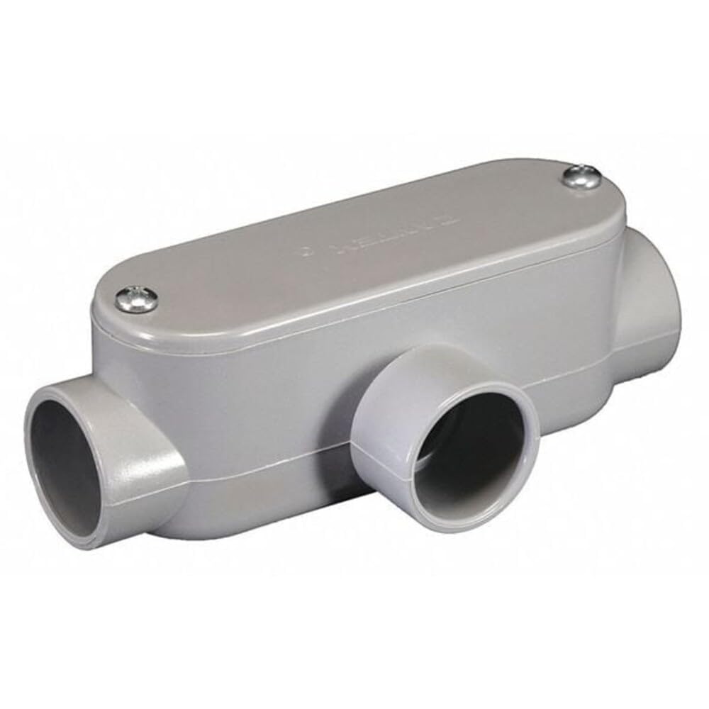 Cantex 5133566 Conduit Outlet Body, Pvc, T