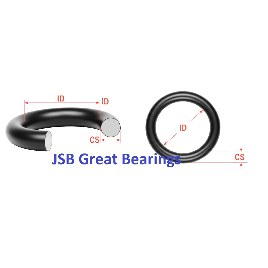 (Qty.10) O-Ring Seals 016 15.60x1.78 NBR for Cylinders Shaft Nozzles Engines Pipe Joints AS568-016