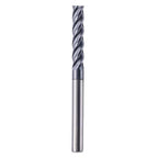 5/16" 4 Flute Solid Carbide Long Square End Mill, 4" OAL, AlTiN Coated