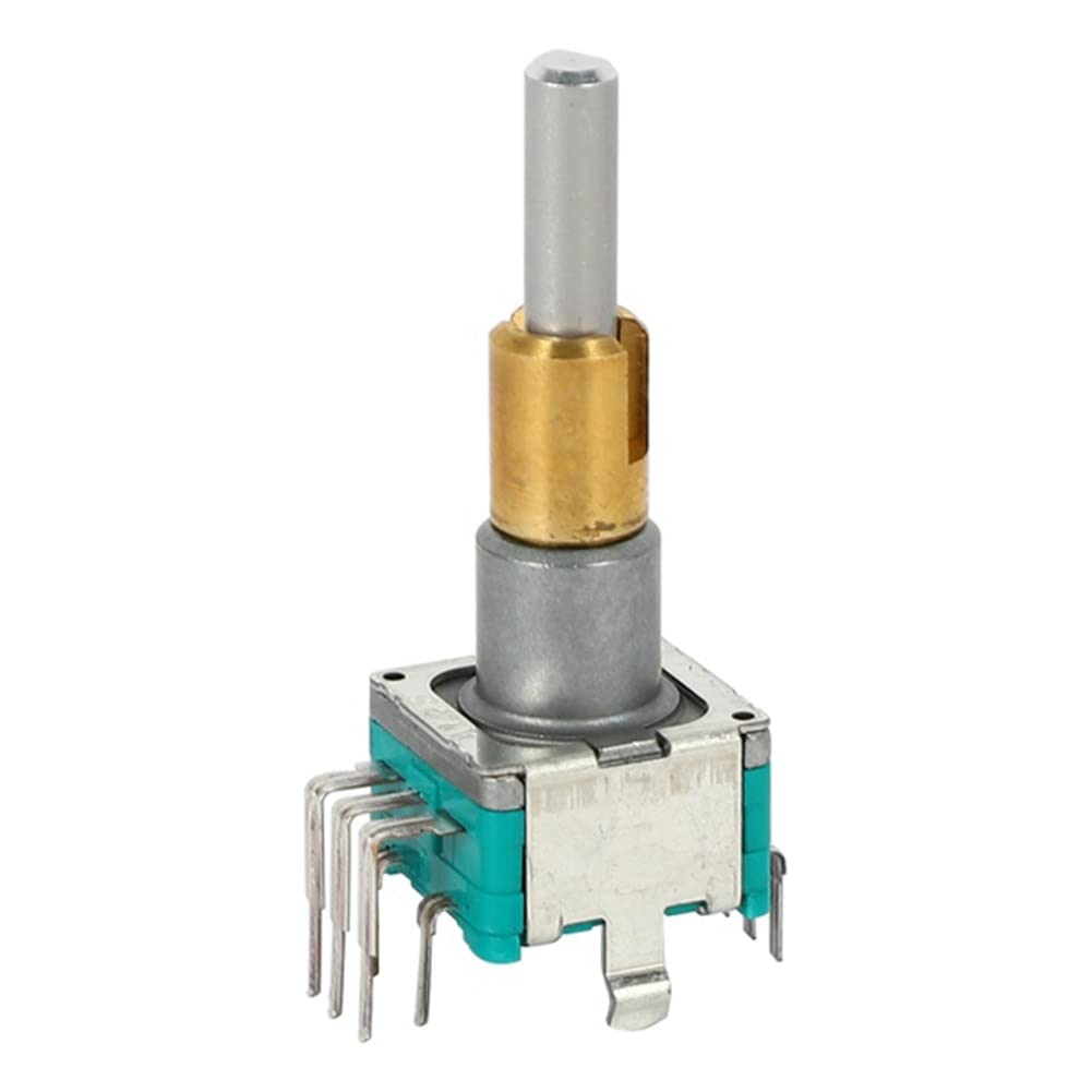 REHOC 5PCS EC11EBB24C03 Dual Axis Encoder with Switch 30 Positioning Number 15 Handle 25mm