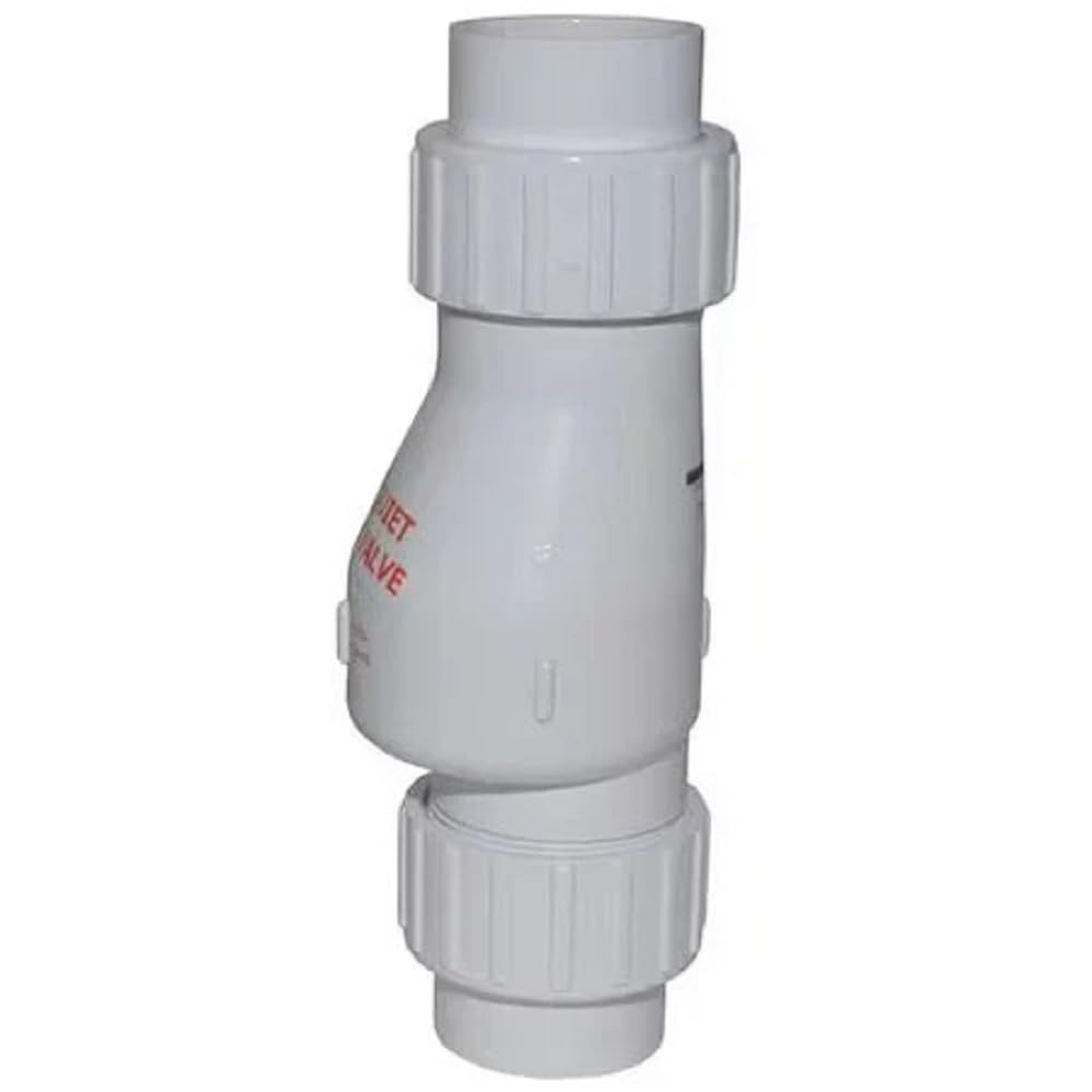 ZOELLER Swing Check Valve,PVC,2",Solvent Weld