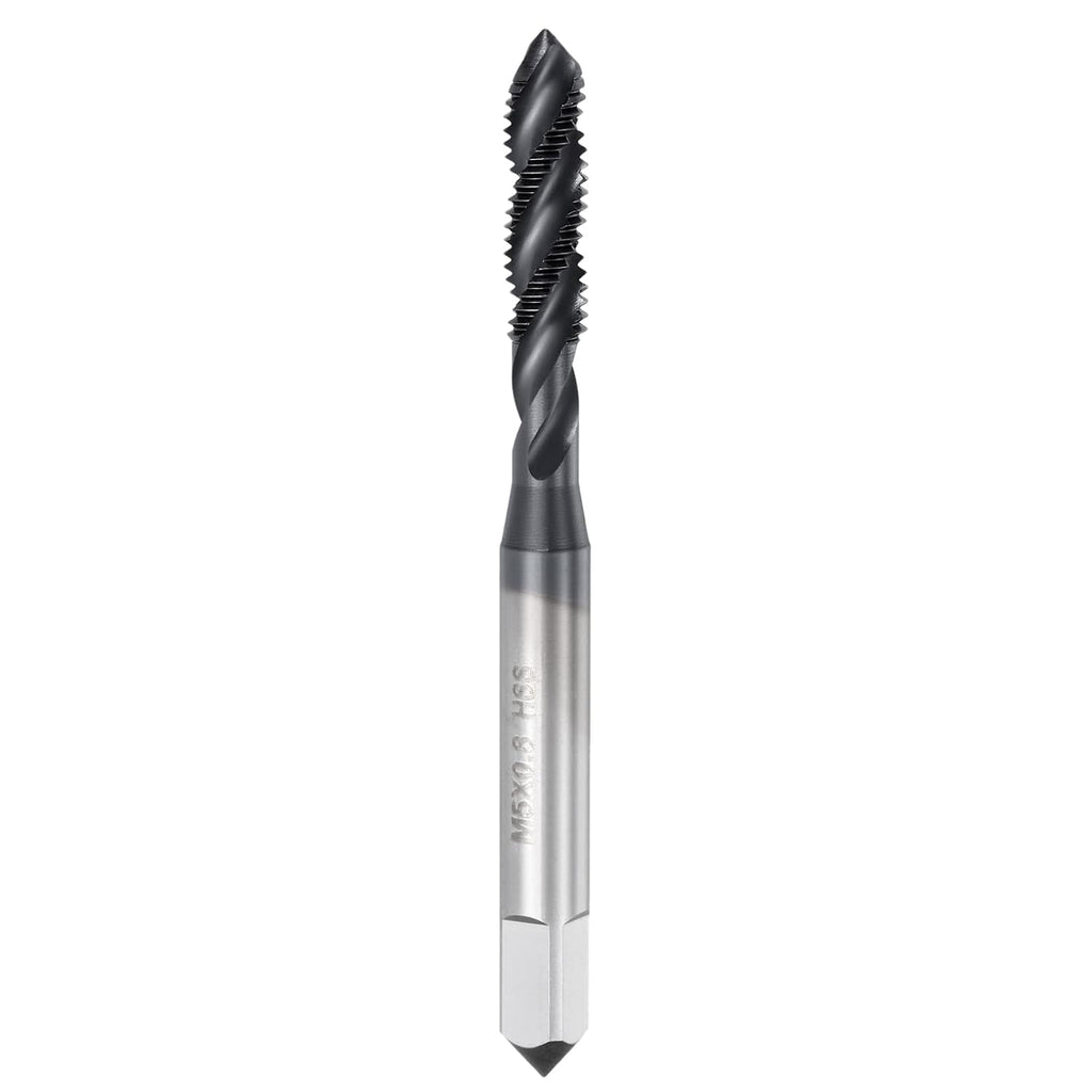 Spiral Flute Tap M5 x 0.8 HSS M2 Titanium Carbon Nitride Coating