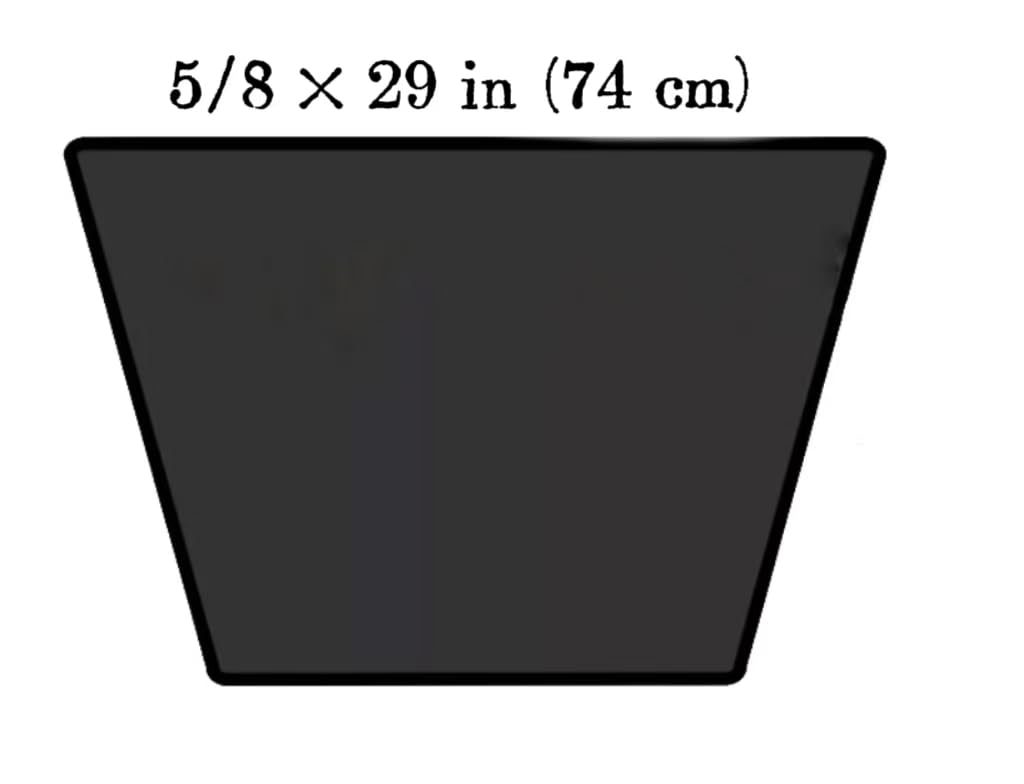 B26/5L290 V-Belt, 5/8 x 29in, 2 Pcs