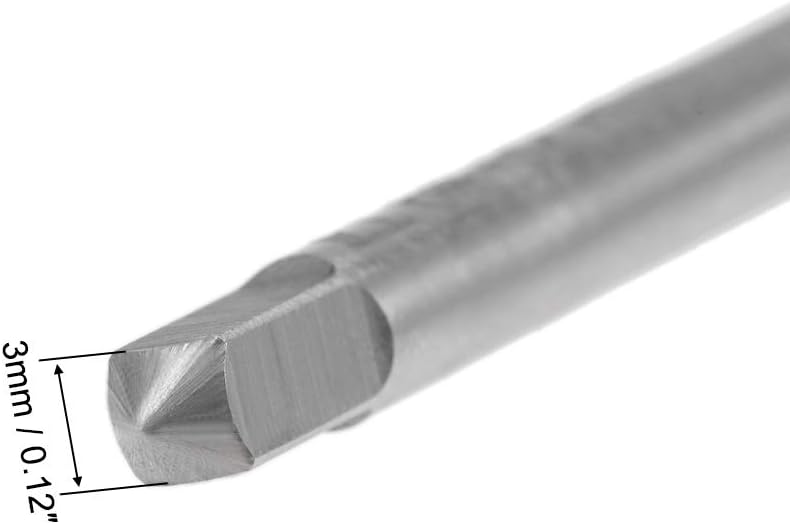 uxcell Machine Tap #6-32 UNC Thread 2B Class 3 Flutes High Speed Steel Screw Threading Tap Tapping Tool 5pcs