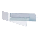 50 Pcs Ground Edge Pre-Cleaned Microscope Slides and 100 Pcs Pre-Cleaned Microscope Cover Glasses with 4 Plastic