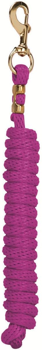 Poly Horse Lead Rope, 5/8 in x 10 ft, Brass 225 Snap
