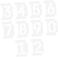 2 Sets Reusable Number Stencils for Wall Signs with Interlocking Design Curb Painting Templates for Accurate Address