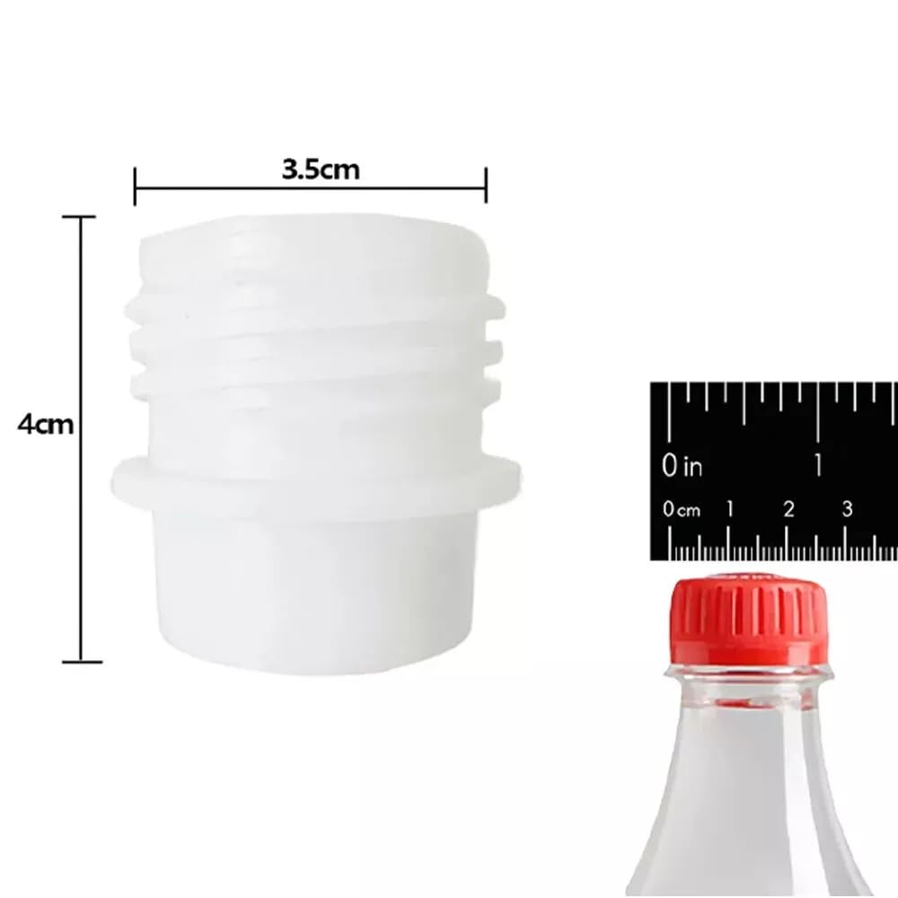 28 mm PET Soda Water Bottle Adapter Adaptor Compatible with Sodastream Machine Markers (White)