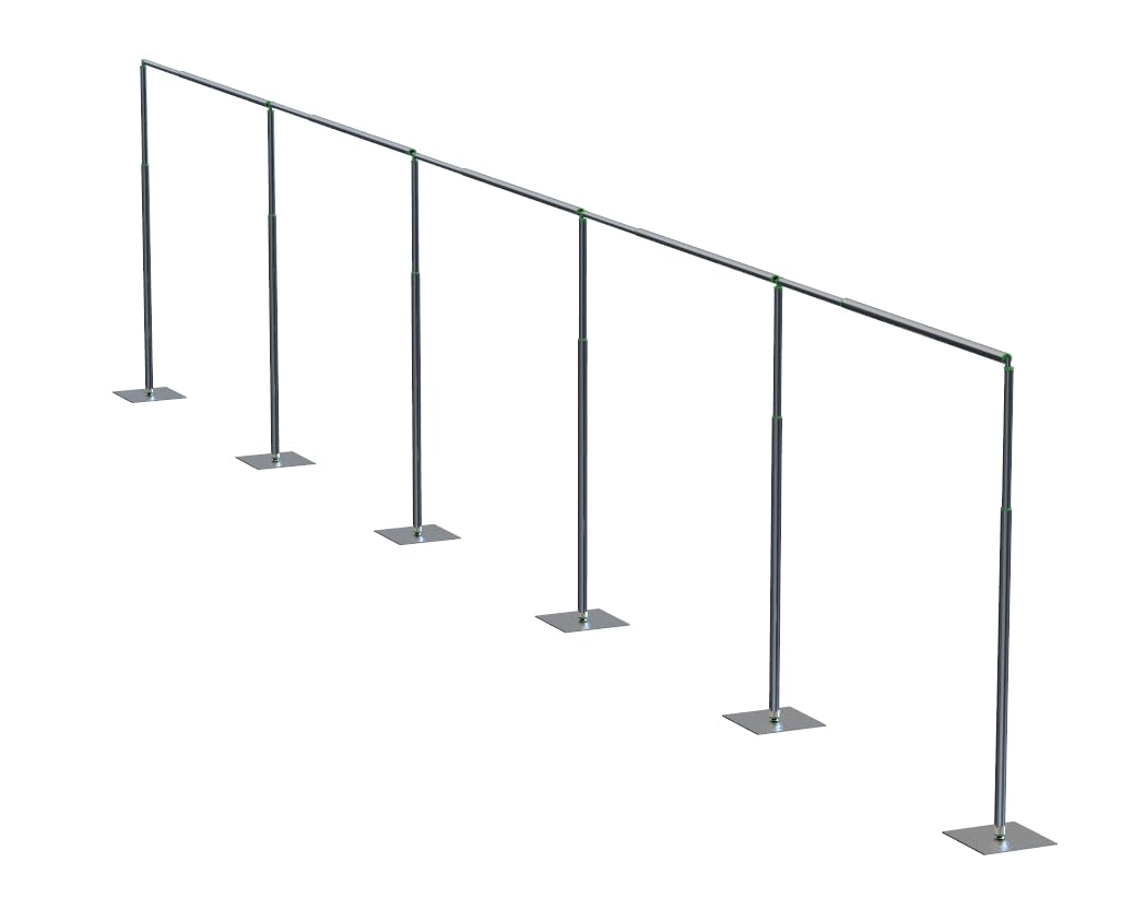 Adjustable Heavy Duty Portable 10FT X 50FT Pipe and Drape Backdrop Kit Quick Set Up Easy for