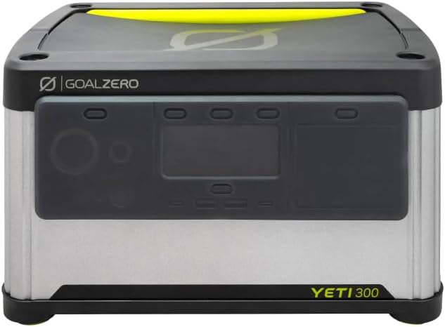 Yeti Portable Power Station, Yeti 300 + Nomad 50 Solar Generator, 297 Watt Hour LiFePO4 Battery, Water resistant &