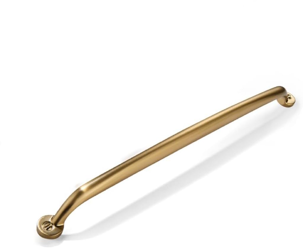 1 Pack 18 inch Hole Center Appliance Handle Pull Brushed Brass - Heavy Duty Solid Vintage Aged Drawer Hardware