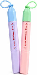 Stain Remover Pen for Clothes, Dual-Tip with Brush, Portable 2 Pack