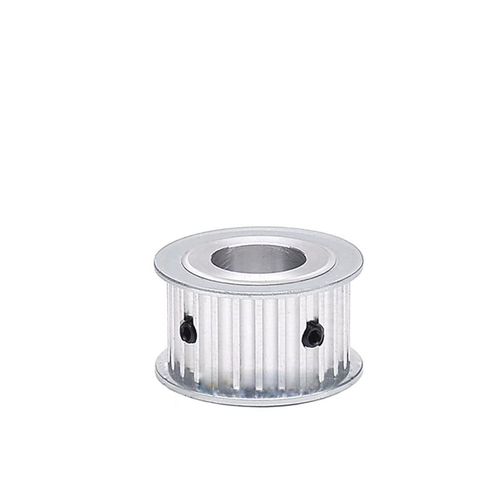 5M 24T Timing Pulley 5mm Pitch 10mm Bore 27mm Tooth Width Aluminum Synchronous Wheel Without Step for 25mm Width Belt (5M 24T; Tooth Width:27mm, bore:10mm, 1)