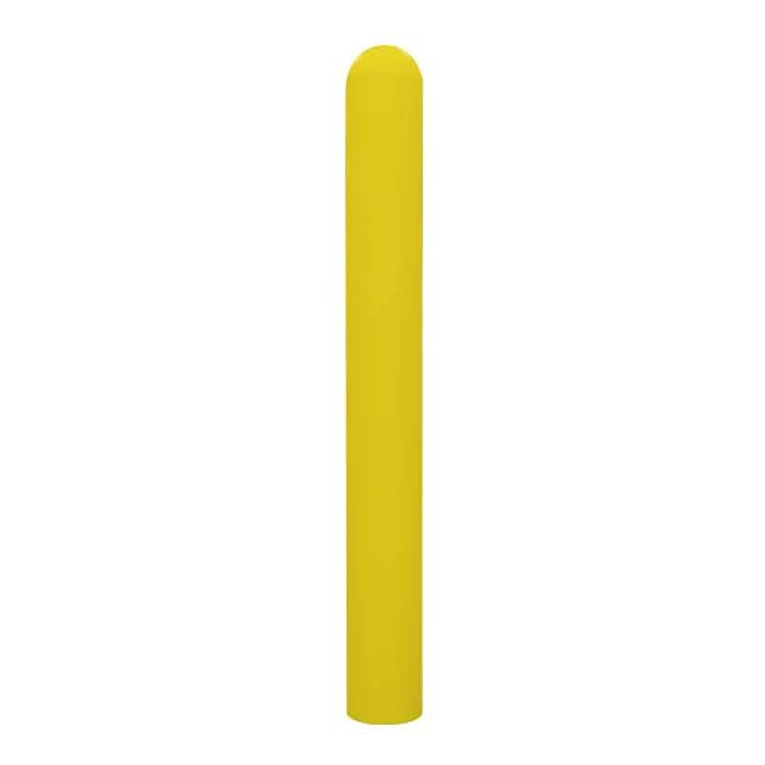 1/4" Yellow Safety Bollard Cover 6" x 60". Installation Tape Included with Dome Top Bollard Post Sleeve