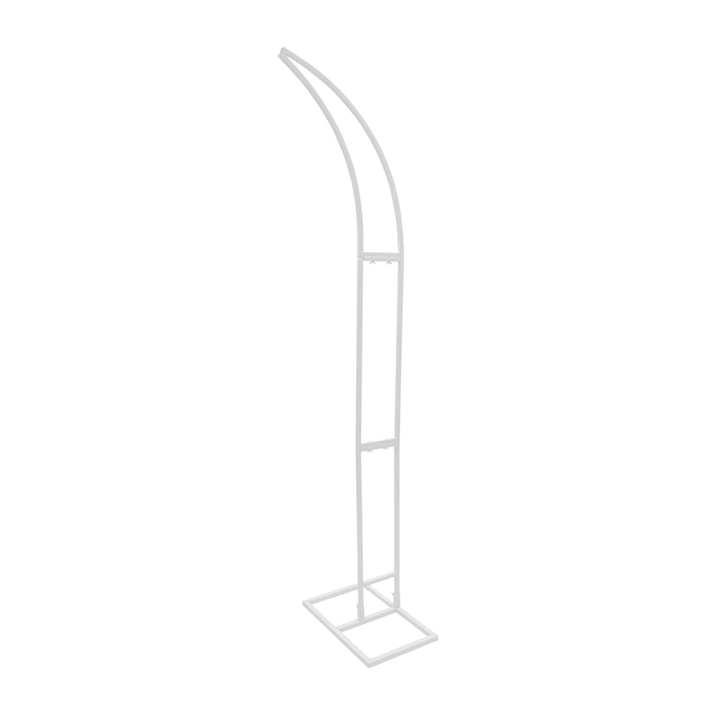 2 PCS Half Moon Metal Arch Stand, Wedding Arch Backdrop Stand with Rectangular Base, Gold Curved Top Wedding Arch for