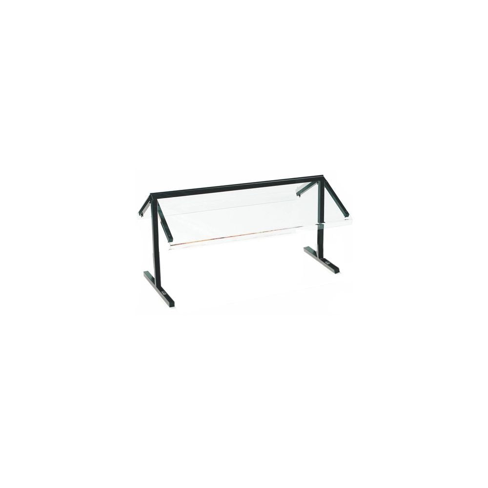 Sneeze Guard with Aluminum Frame for Catering, Buffets, Restaurants, Plastic, 48 X 29.12 X 25.5 Inches, Black