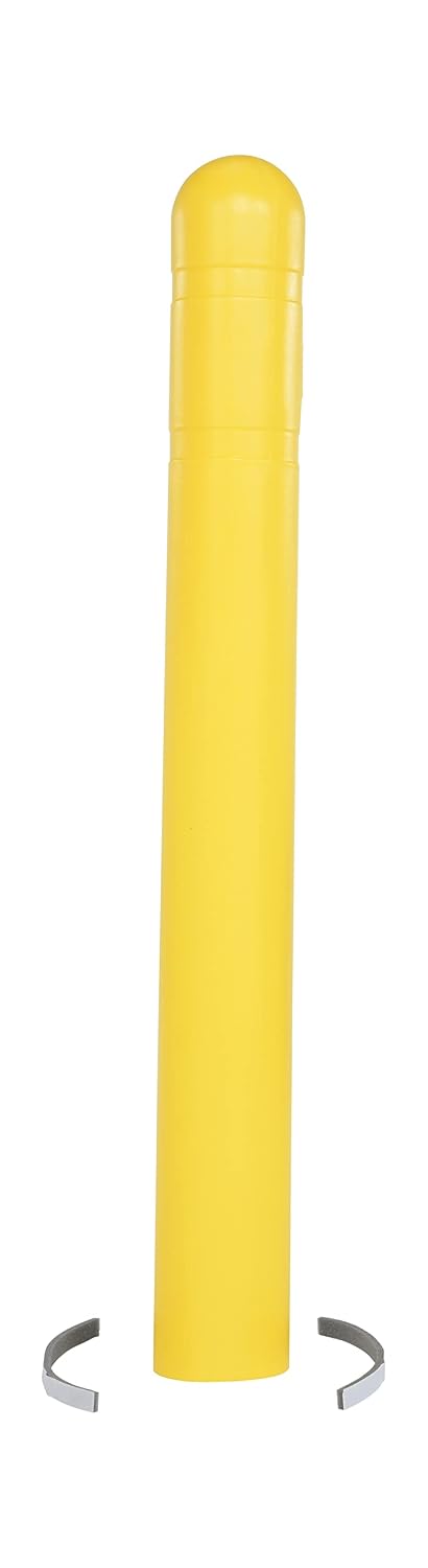 BPC-42-4.5 Low Density Polyethylene Bollard Post Cover 42 in. x 4-1/2 in. Yellow