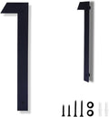 12 Inch Modern House Numbers for Outside,Black Floating House Numbers (1) | Waterproof Large Address Numbers With