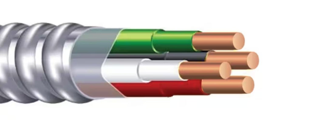Southwire 14/2 Armorlite Type Mc Aluminum Armored Cable, 250 Ft. Coil