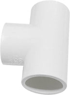 3 Way Flush 3/4 SCH40 TEE PVC Fitting Pipe Connector (6 Pack)