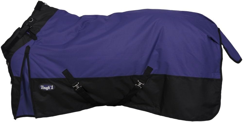 TOUGH1 1200D Turnout Blanket with SNUGGIT, 200-G, Purple, 84-in