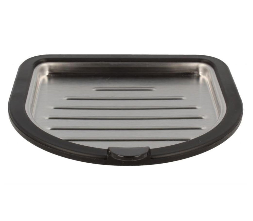Silver Cup Holder With Black Frame compatible with DeLonghi Espesso Coffee Machine
