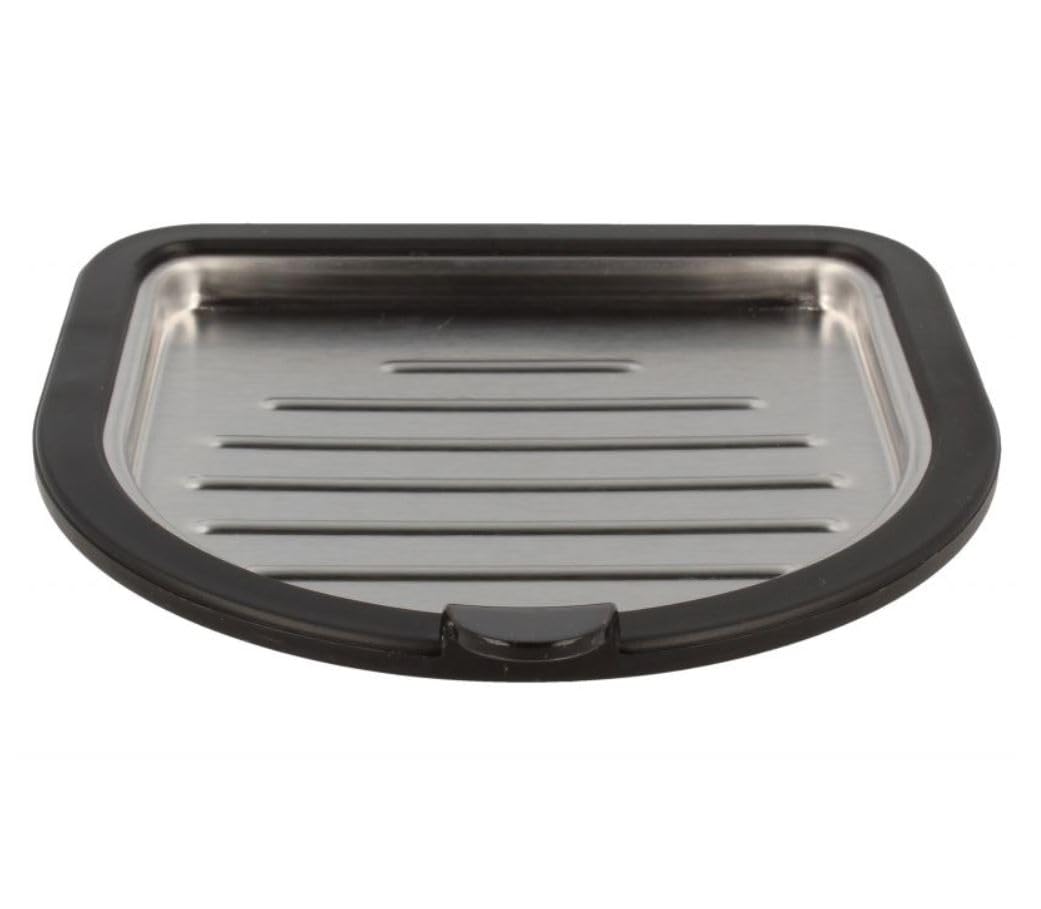 Silver Cup Holder With Black Frame compatible with DeLonghi Espesso Coffee Machine