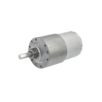 Hudew 12V 24V DC Gear Motor 37MM JGB37-3530 All Metal Gear Box 7 to 1600 RPM Gearmotor Motop High Torque Eccentric Shaft Geared Motor(1600 RPM,DC 24V)