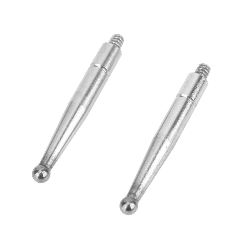 Indicator Tips - Tungsten Steel Ruby Probe 0.08" Tip M1.6 Thread, Precision Measuring Gauge Tool for Lever Indicators 312b-2(Tungsten Steel Hands)