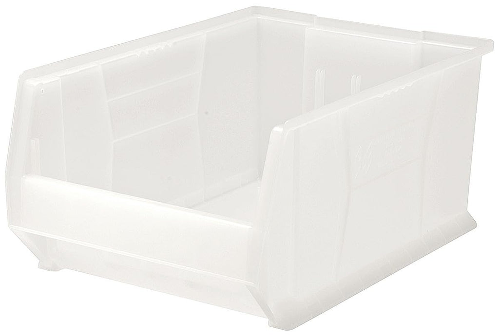 24" x 17" x 11" (3 Pack) Heavy Duty Plastic Stackable Storage Bin, Clear