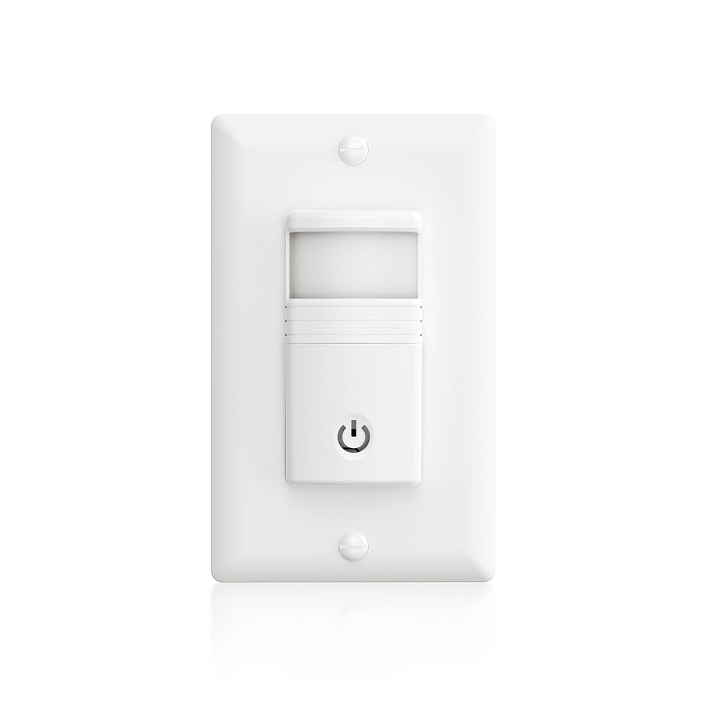 ECOELER Motion Sensor Light Switch, Single Pole No Neutral Wire Wall Switch