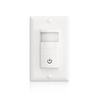 ECOELER Motion Sensor Light Switch, Single Pole No Neutral Wire Wall Switch
